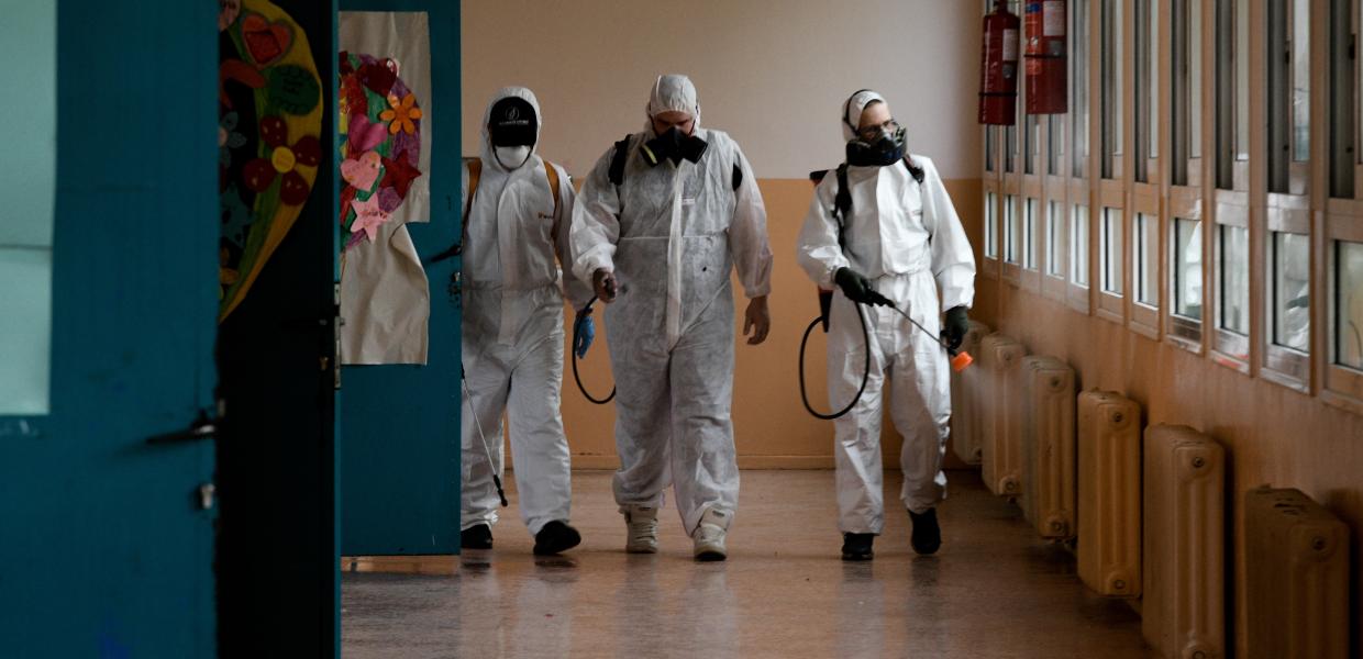 σχολείο απολύμανση κορωνοϊός