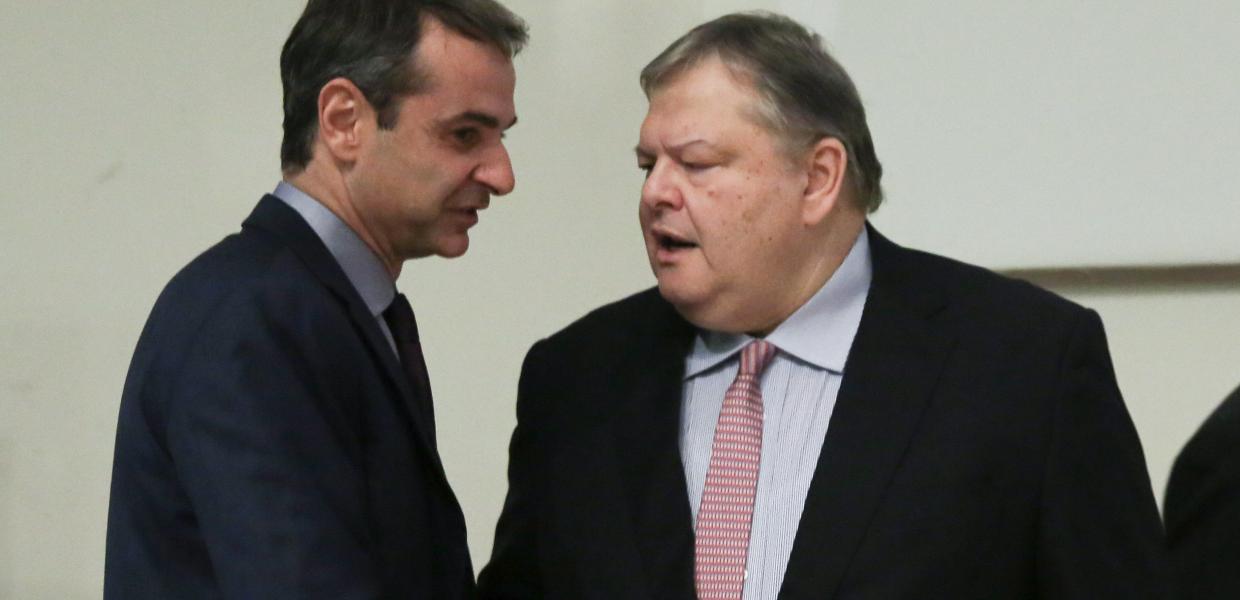 Κυριάκος Μητσοτάκης και Ευάγγελος Βενιζέλος