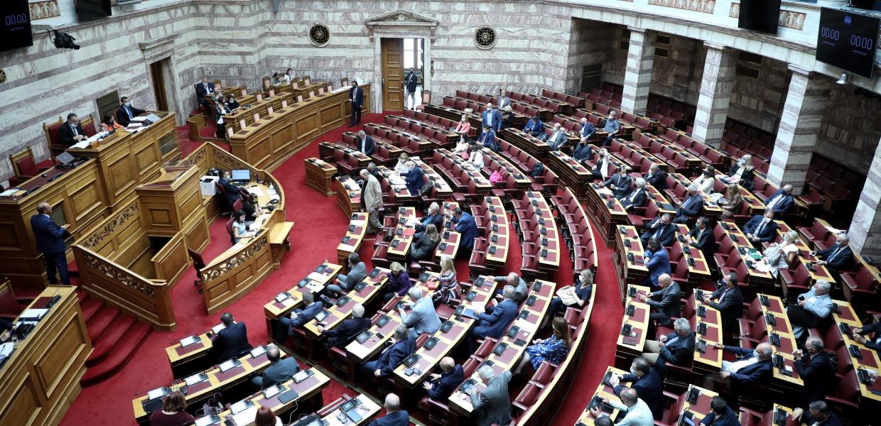 Βουλή αίθουσα έδρανα γενική