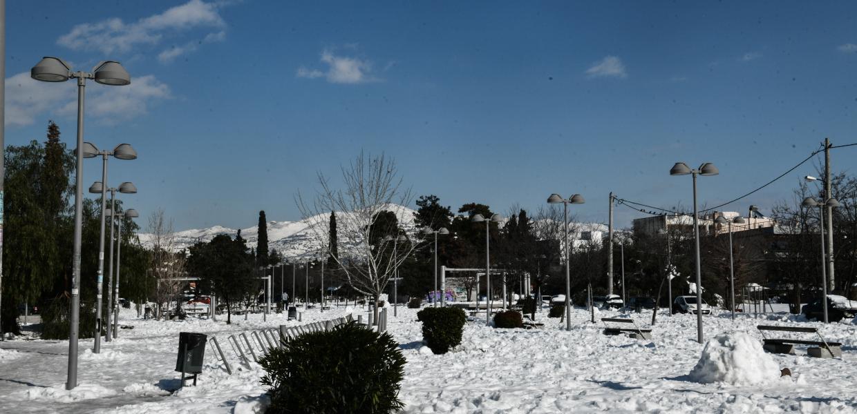 Χαλάνδρι χιόνια χιόνι