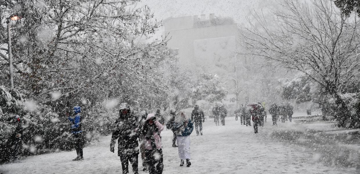 χιόνια Αθήνα
