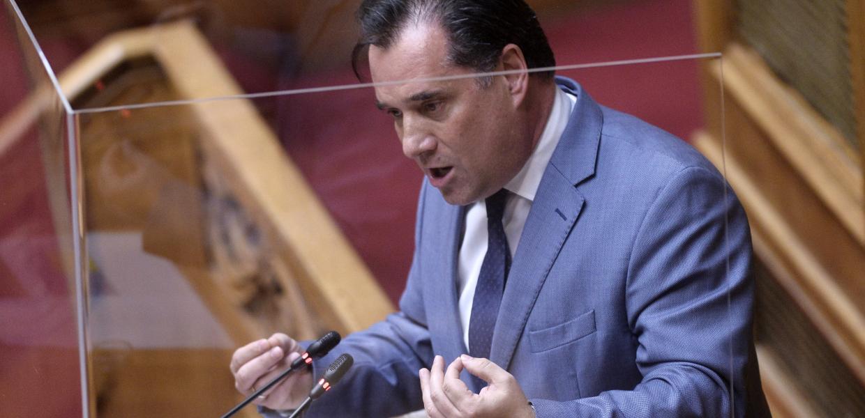 Ο Άδωνις Γεωργιάδης στη Βουλή