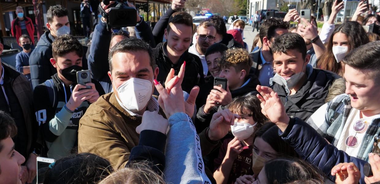 Ο Αλέξης Τσίπρας στην Αγιά Λάρισας