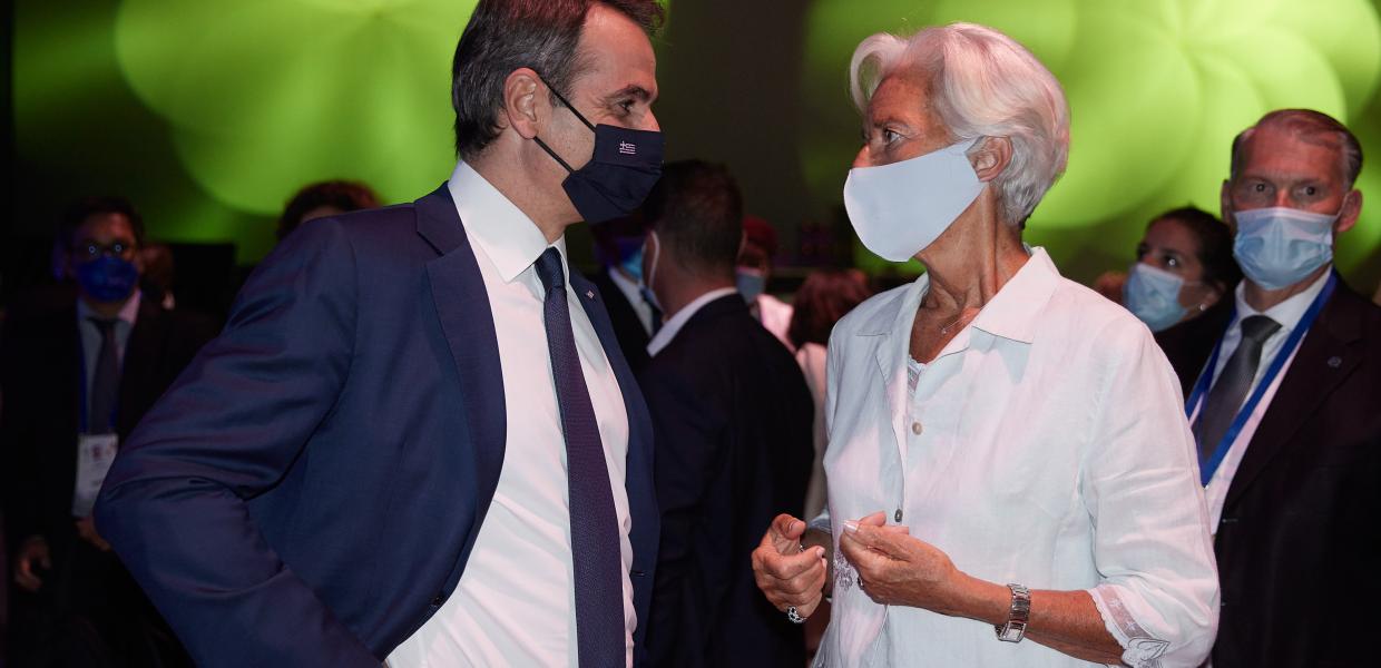 Κυριάκος Μητσοτάκης και Κριστίν Λαγκάρντ