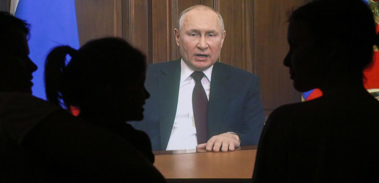 Ο Βλαντίμιρ Πούτιν σε διάγγελμά του