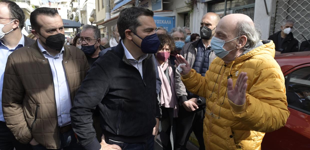 Ο Αλέξης Τσίπρας στον Βύρωνα