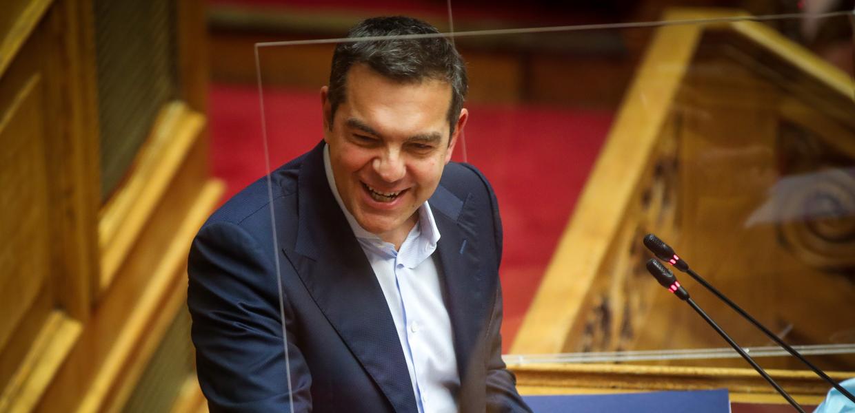 Ο Αλέξης Τσίπρας στη Βουλή