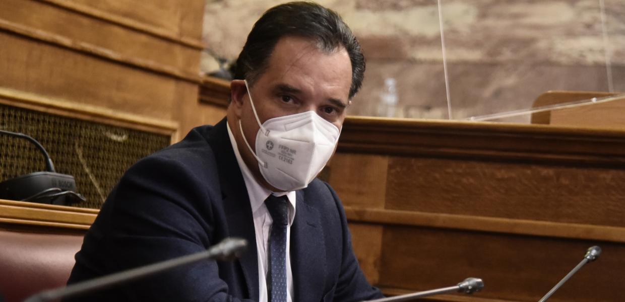 Ο Άδωνις Γεωργιάδης στη Βουλή
