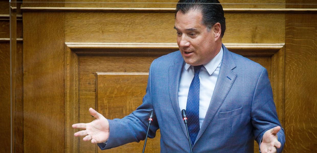 Ο Άδωνις Γεωργιάδης στη Βουλή