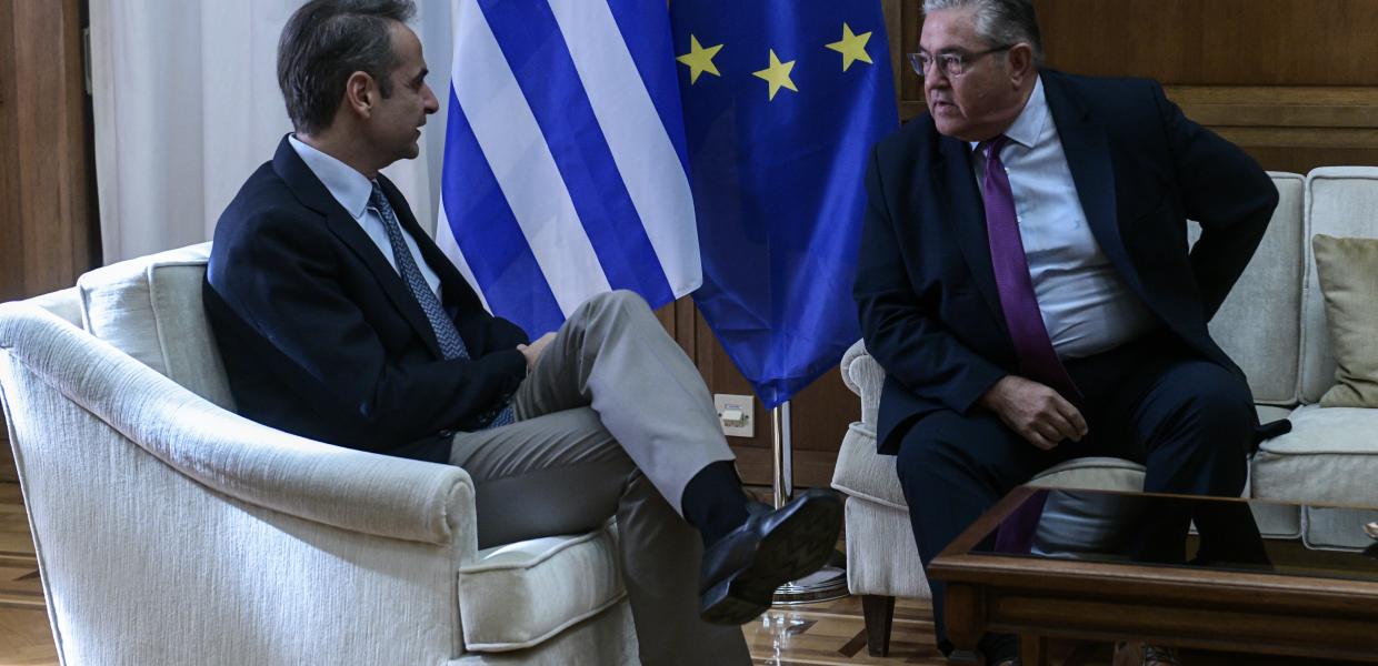 Κυριάκος Μητσοτάκης και Δημήτρης Κουτσούμπας