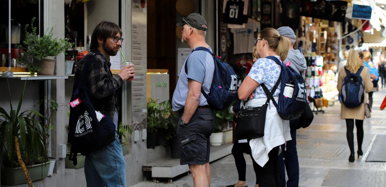 Τουρίστες στην Αθήνα