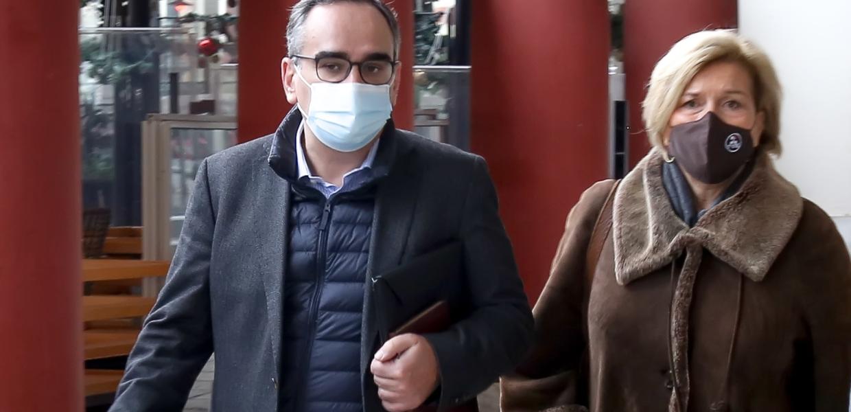 Βασίλης Κοντοζαμάνης και Μίνα Γκάγκα