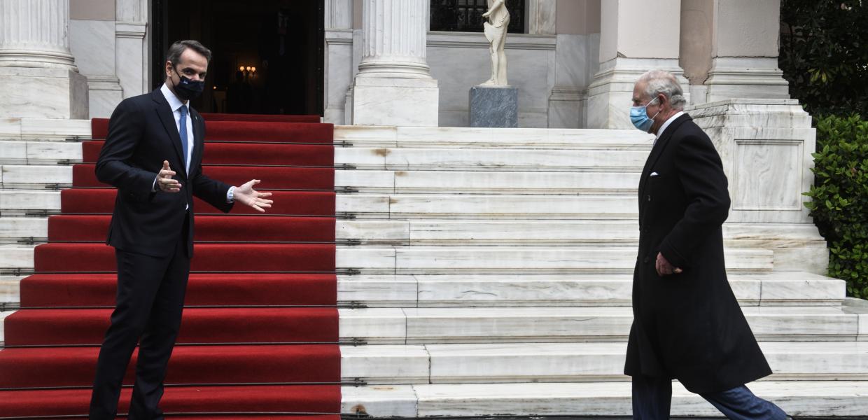 Ο Κυριάκος Μητσοτάκης και ο πρίγκηπα Κάρολος