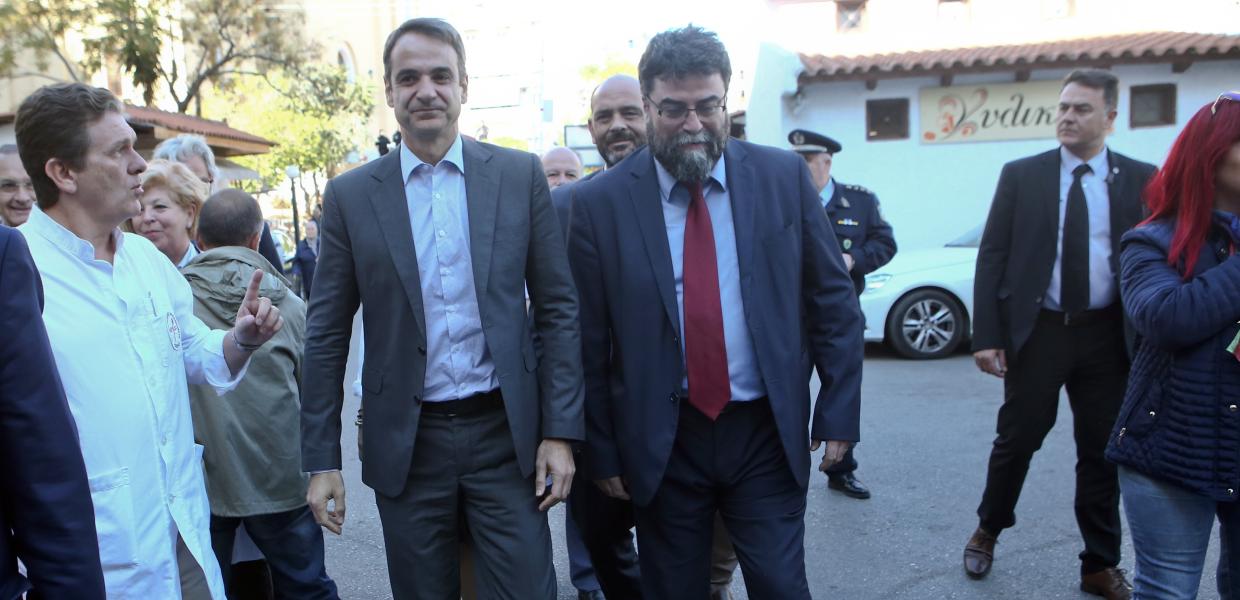 Κυριάκος Μητσοτάκης και Βασίλης Οικονόμου