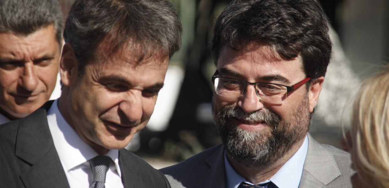 Κυριάκος Μητσοτάκης και Βασίλης Οικονόμου