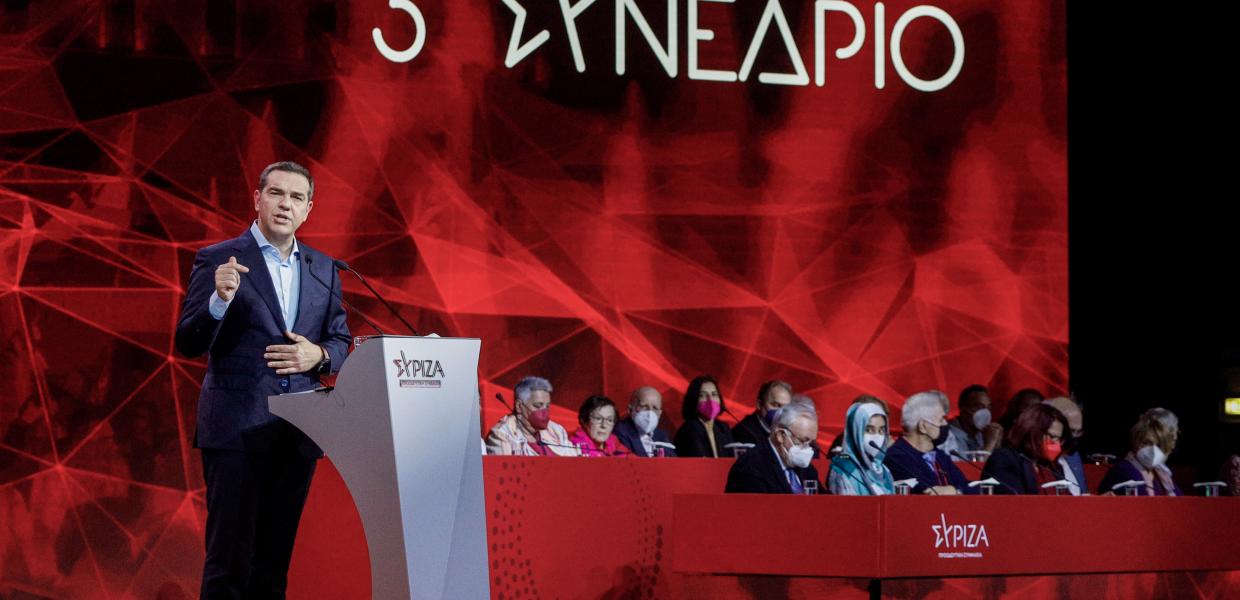 Ο Αλέξης Τσίπρας στο τρίτο συνέδριο του ΣΥΡΙΖΑ - ΠΣ