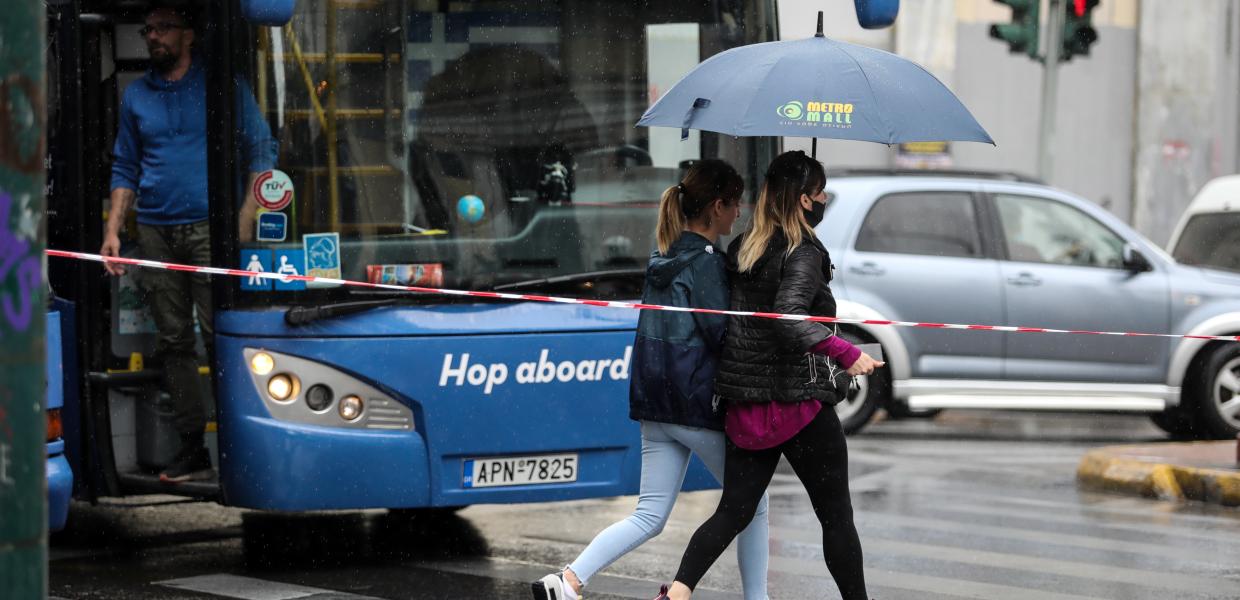 μάσκα βροχή
