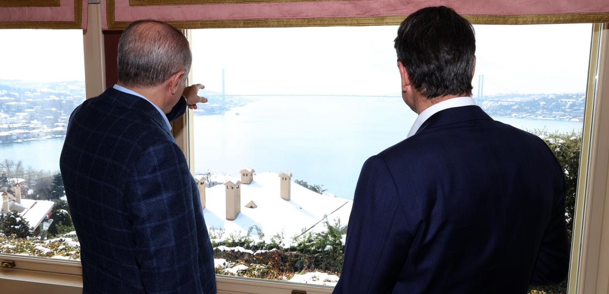 Ρετζέπ Ταγίπ Ερντογάν και Κυριάκος Μητσοτάκης