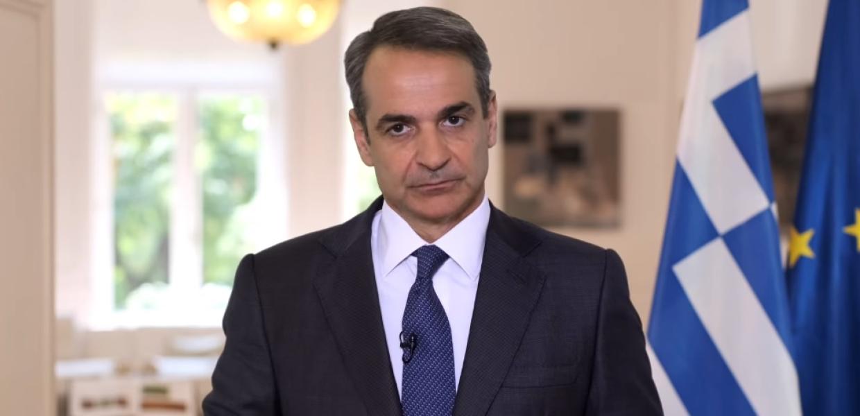 Ο Κυριάκος Μητσοτάκης σε διάγγελμα