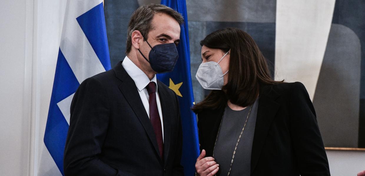 Κυριάκος Μητσοτάκης και Νίκη Κεραμέως