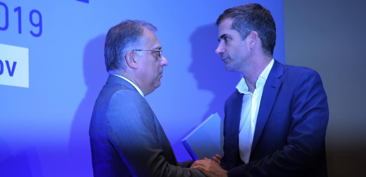 Τάκης Θεοδωρικάκος και Κώστας Μπακογιάννης