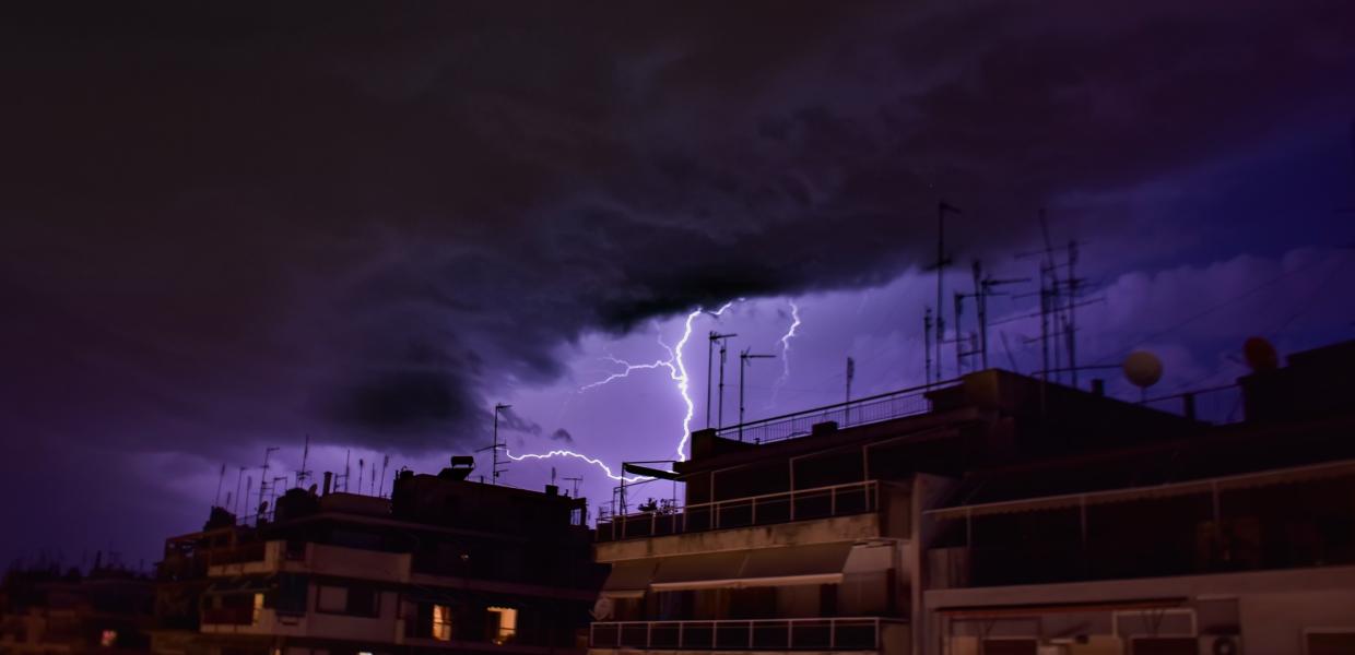 Κεραυνοί στη Θεσσαλονίκη