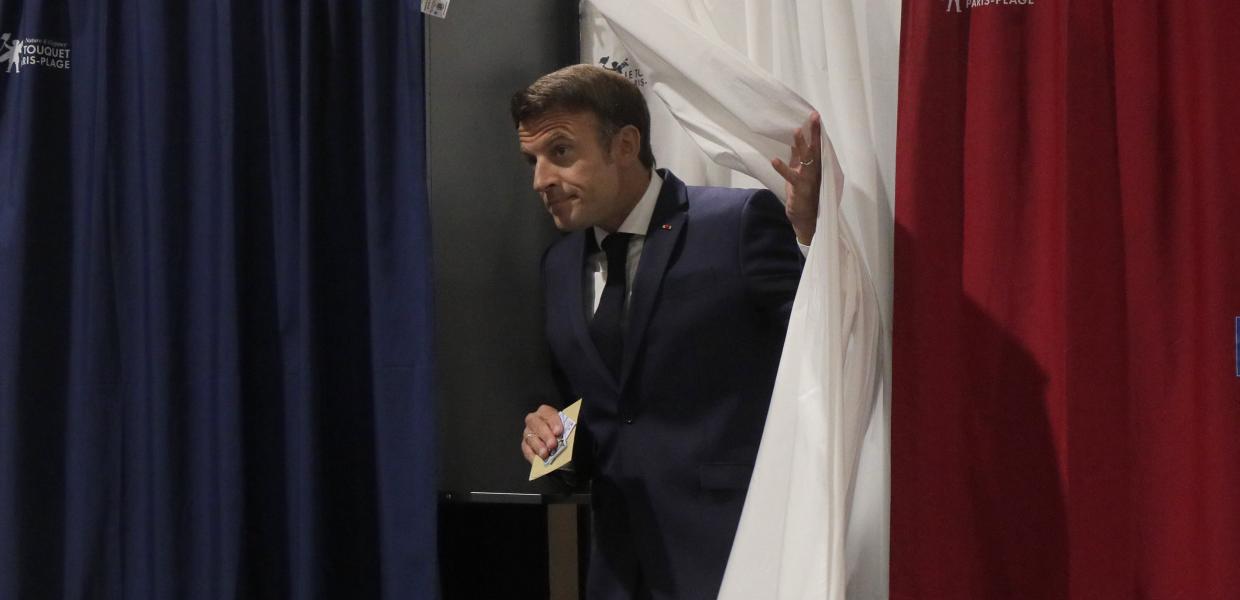Ο Εμανουέλ Μακρόν στις γαλλικές εκλογές