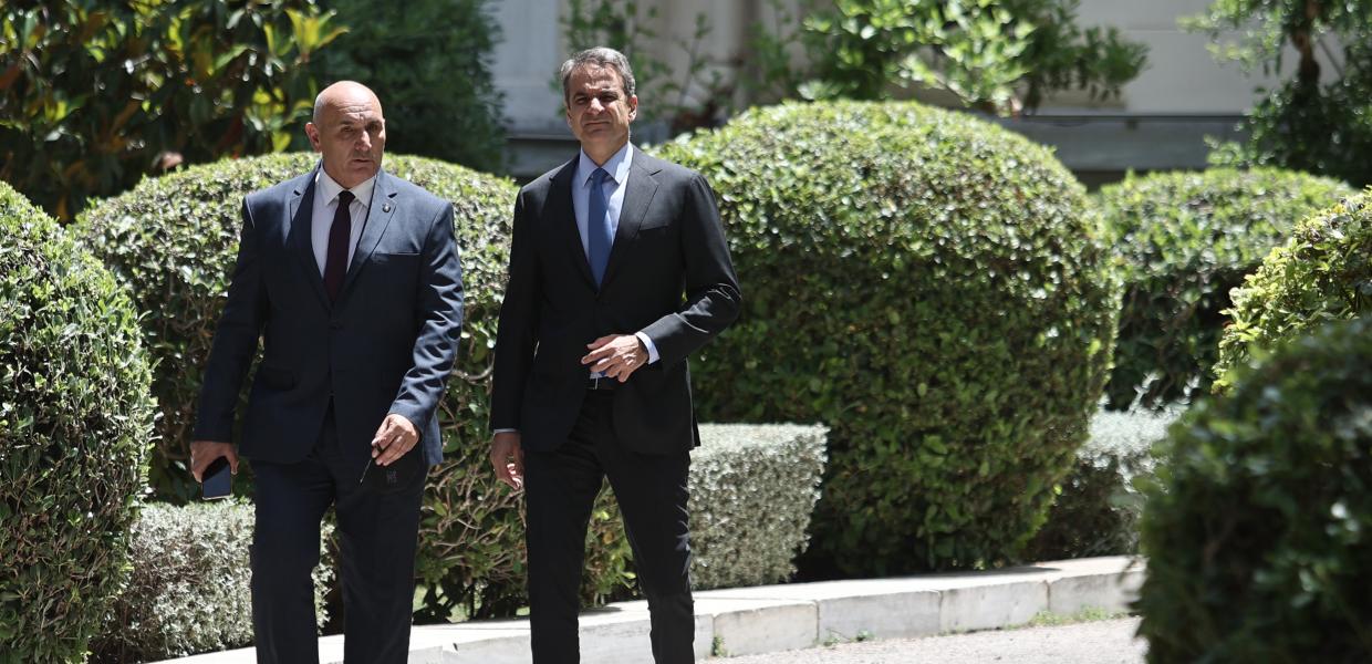 Ο Κυριάκος Μητσοτάκης στο Προεδρικό Μέγαρο