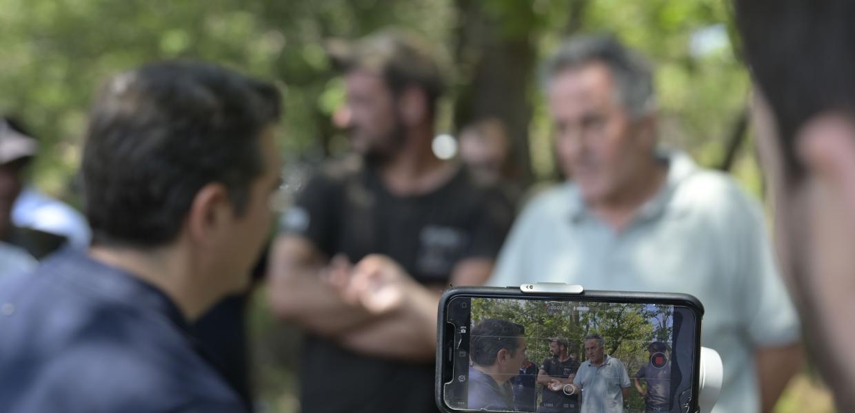 Ο Αλέξης Τσίπρας στην Εύβοια