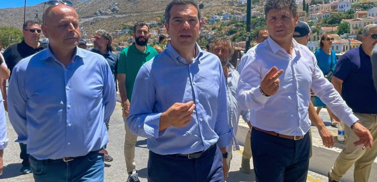 Ο Αλέξης Τσίπρας στη Σύμη