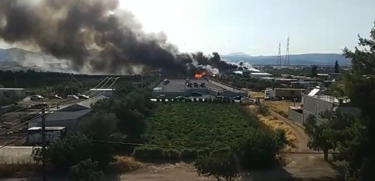 Φωτιά στον Ασπρόπυργο