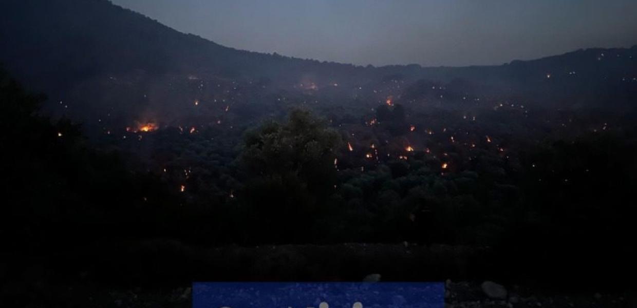 Φωτιά στη Λέσβο