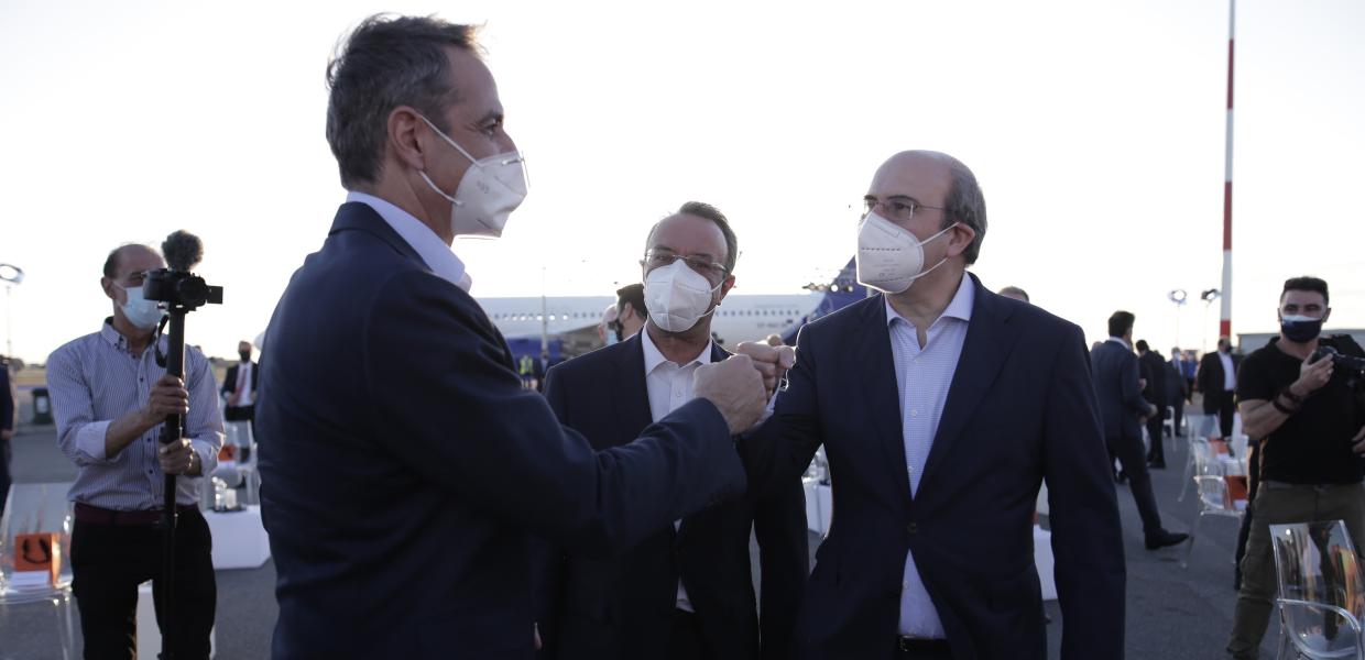 Κυριάκος Μητσοτάκης, Χρήστος Σταϊκούρας και Κωστής Χατζηδάκης