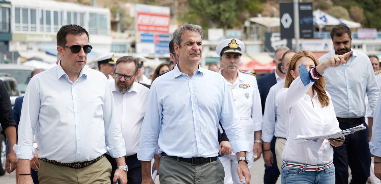 Ο Κυριάκος Μητσοτάκης στην Ανατολική Αττική
