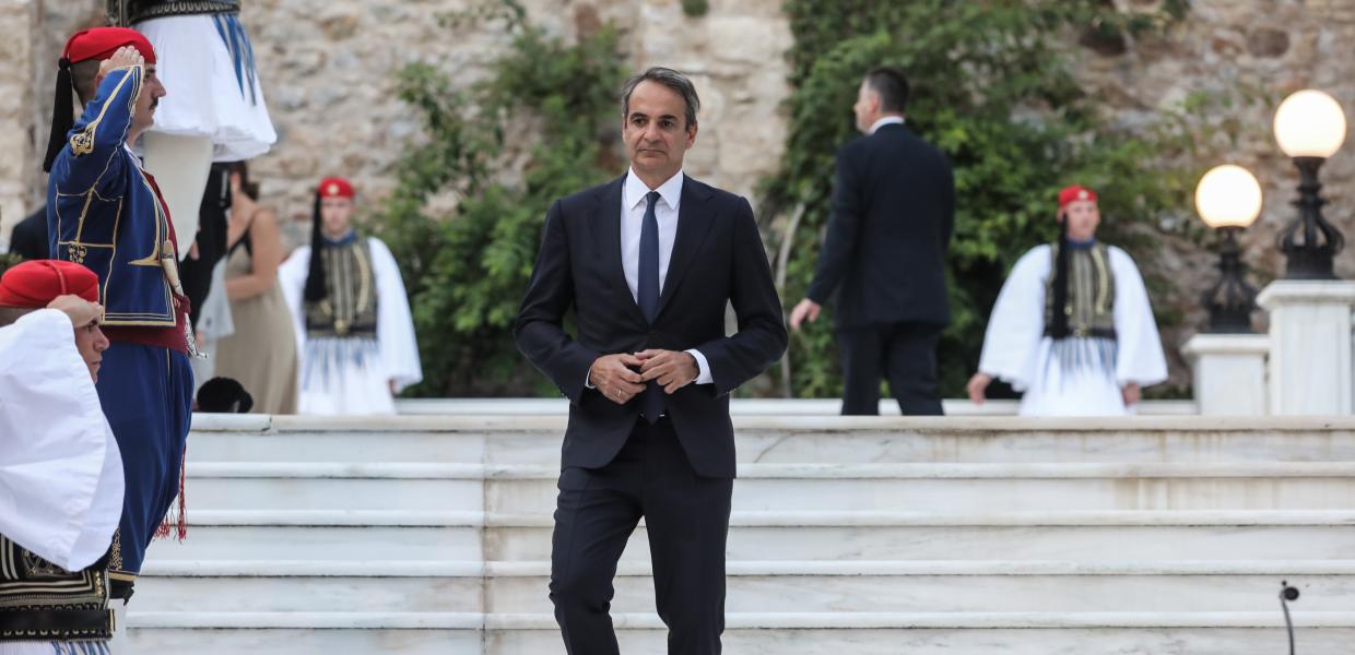 Ο Κυριάκος Μητσοτάκης στο Προεδρικό Μέγαρο