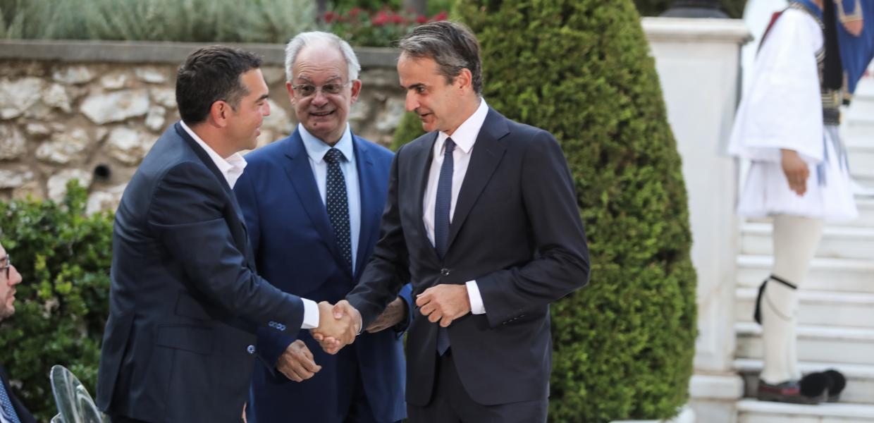 Αλέξης Τσίπρας, Κώστας Τασούλας και Κυριάκος Μητσοτάκης