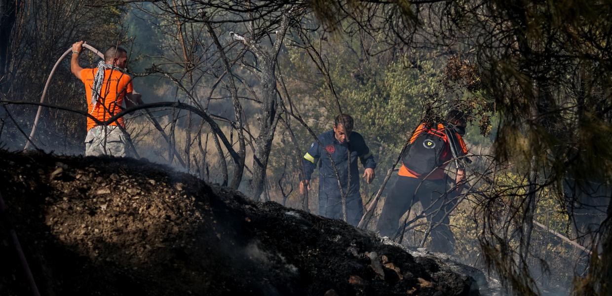 Φωτιά στη Λέσβο