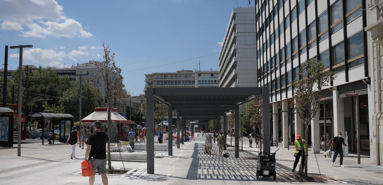 Σύνταγμα ανάπλαση πέργκολα