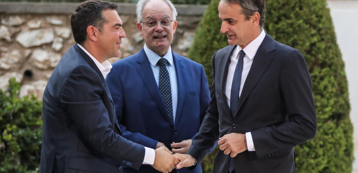 Αλέξης Τσίπρας, Κώστας Τασούλας και Κυριάκος Μητσοτάκης