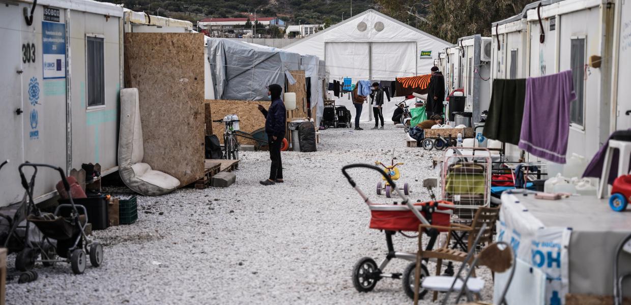 Η προσφυγική δομη Καρά Τεπέ στη Λέσβο