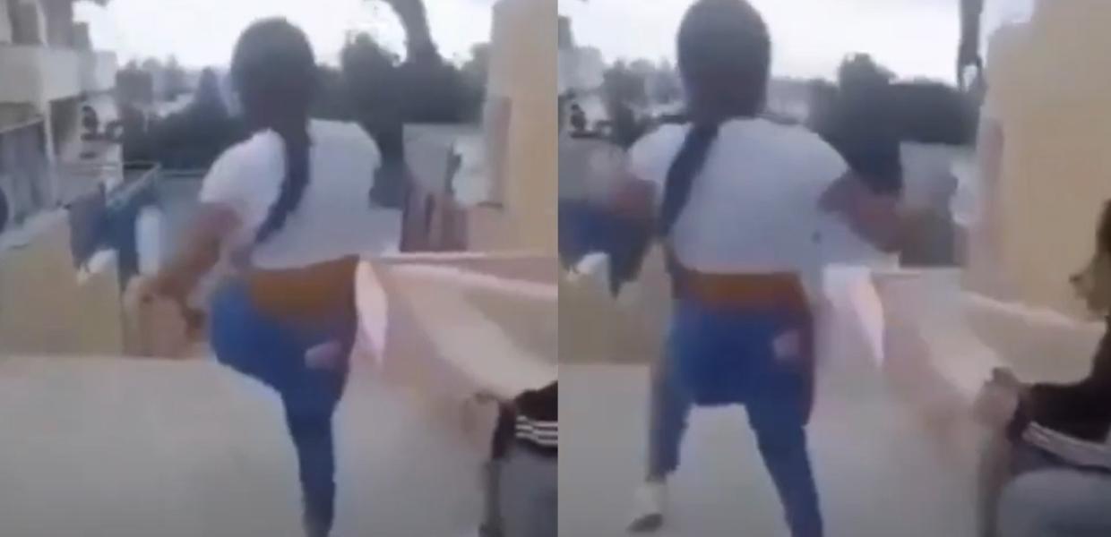 Μαθήτρια κλώτσησε γάτα