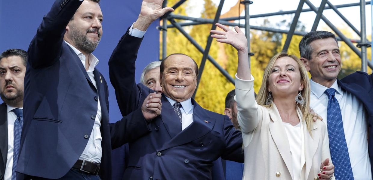 meloni berlusconi salvini