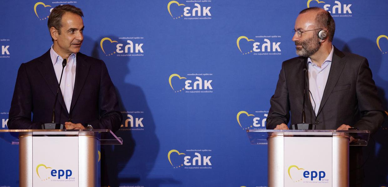 Κυριάκος Μητσοτάκης και Μάνφρεντ Βέμπερ