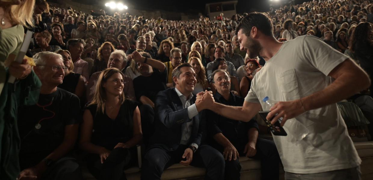 Ο Αλέξης Τσίπρας στο Ηρώδειο