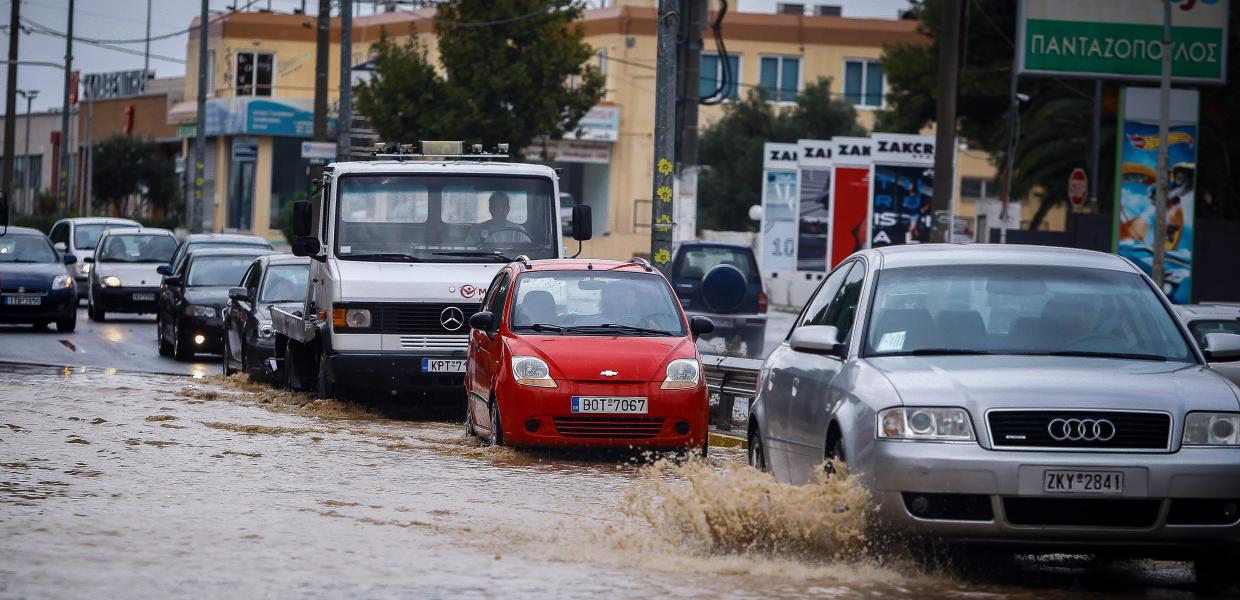 βροχή αυτοκίνητα