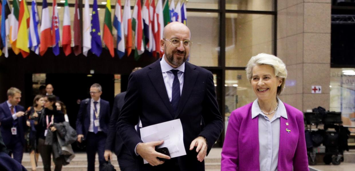 Ο Σαρλ Μισέλ και η Ούρσουλα φον ντερ Λέιεν στη σύνοδο κορυφής