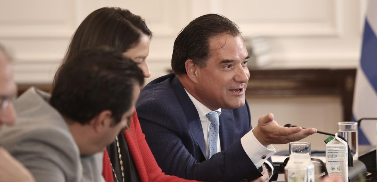 Ο Άδωνις Γεωργιάδης στο υπουργικό συμβούλιο