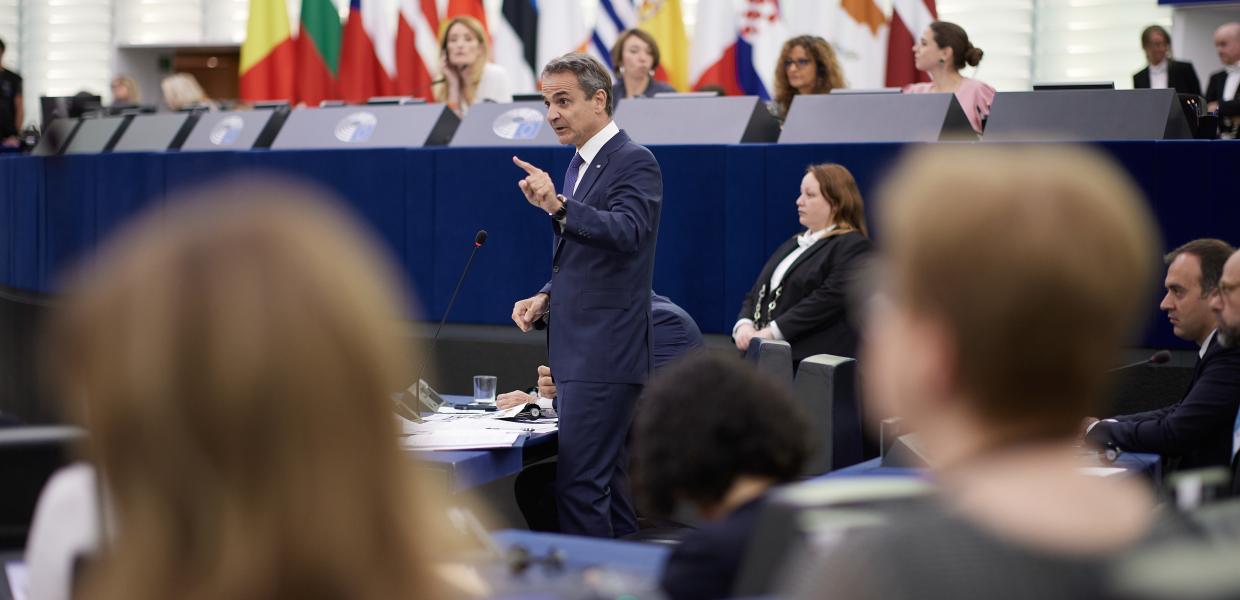 Ο Κυριάκος Μητσοτάκης στο Ευρωπαϊκό Κοινοβούλιο