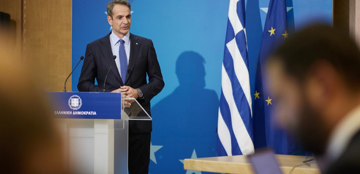 Ο Κυριάκος Μητσοτάκης σε συνέντευξη στις Βρυξέλλες