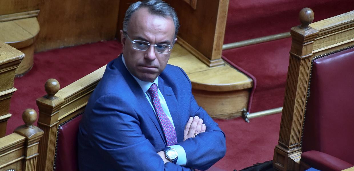 Ο Χρήστος Σταϊκούρας στη Βουλή